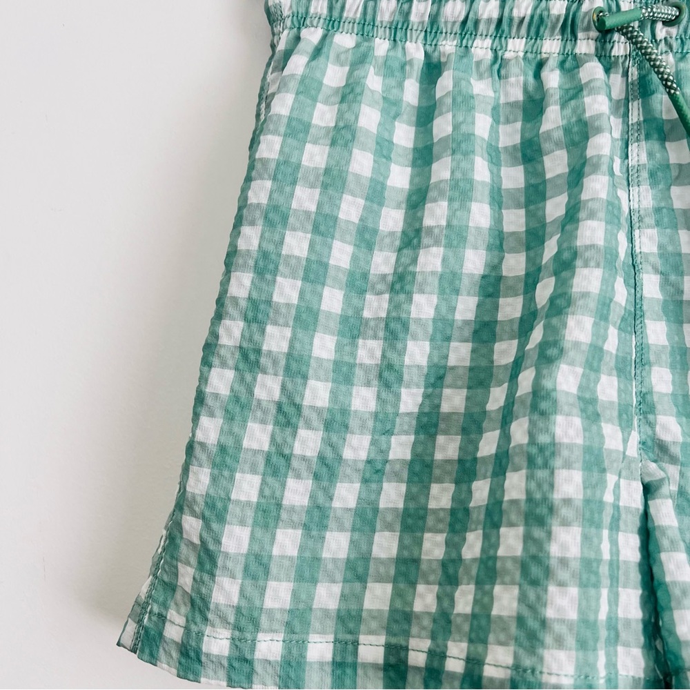 Zara Kids Gingham Swim Trunks - Picture 2 of 8